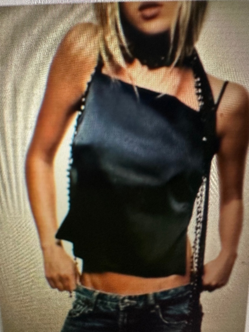 Zara Silky Tie in Back camisole. Large